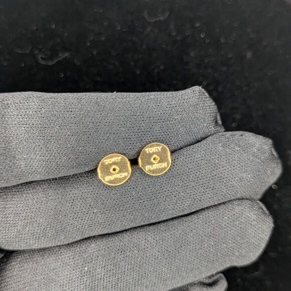 Tory Burch pave gold icon earrings - Picture 4 of 4